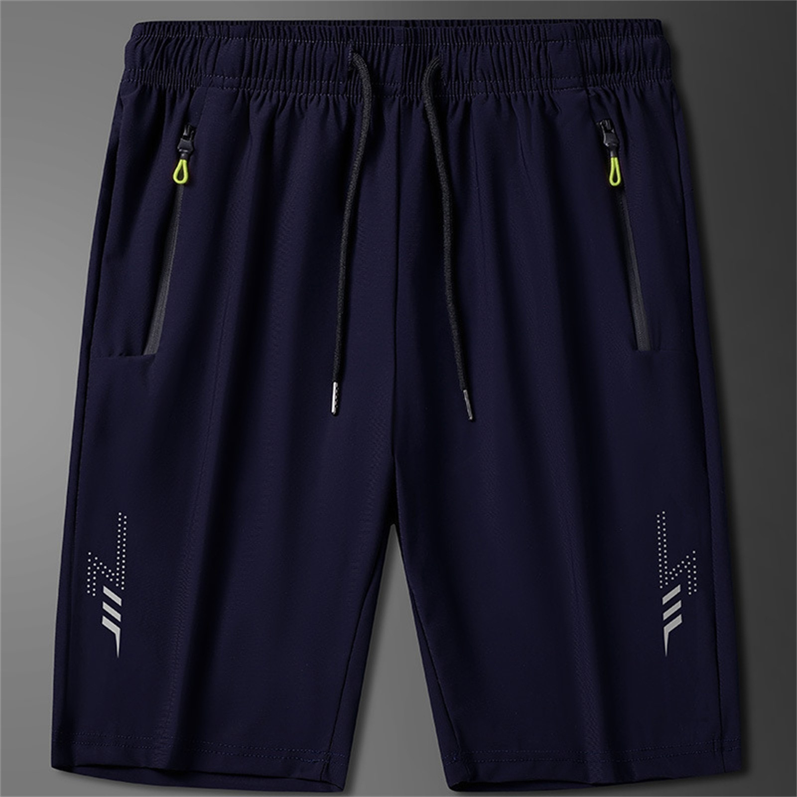 thumbnail image 4 of Pantalones cortos ligeros de running para hombre de 18 cm: bolsillos con cremallera, pantalones cortos deportivos de secado rápido con elasticidad en 4 direcciones, tallas M-XXXXXXL, 4 of 4